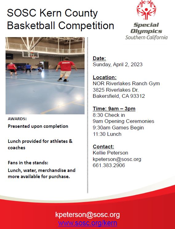 Special Olympics Kern County Basketball Tournament - Kern Community  Foundation