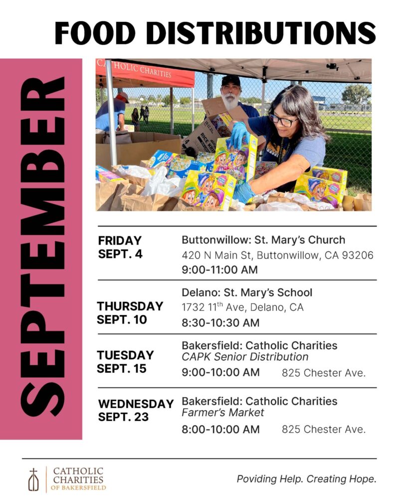 2026 Bakersfield Sept. Food Distributions