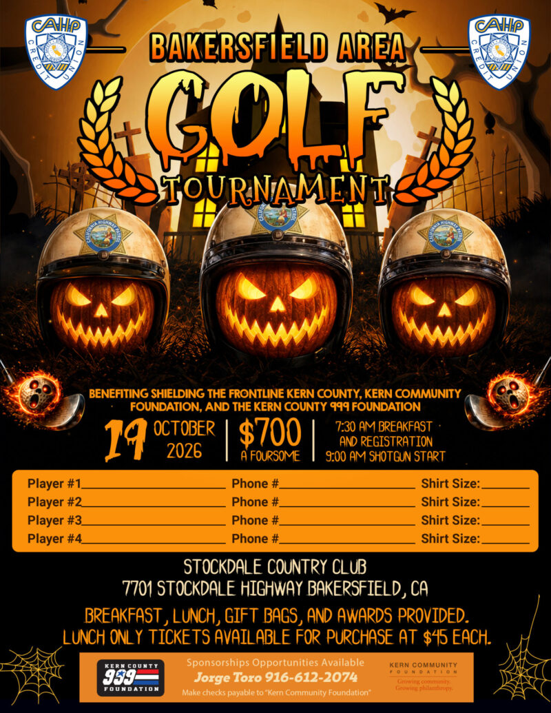 Bakersfield Area Golf Tournament event flyer