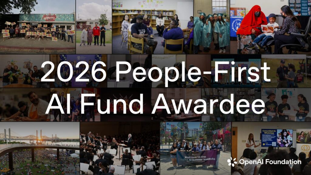 2026 People First AI Fund Awardee Rectangle 2400x1350 High Resolution